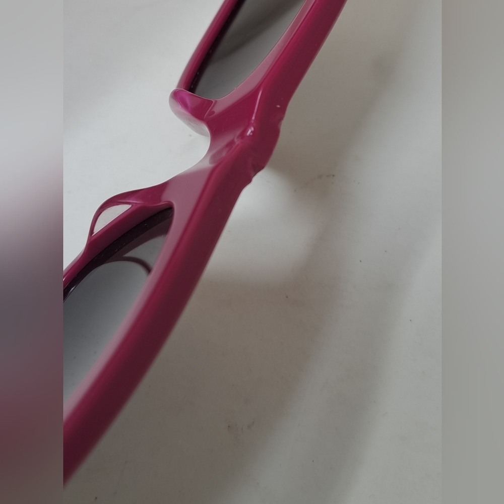 Balenciaga Sunglasses Fuschia Gray BB Temples Oval Cat Eye BB0095S 53-19-135 XL - Picture 15 of 16